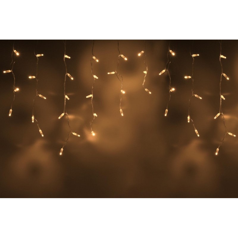 Гирлянда уличная "Бахрома" 3 х 0.6 м, свечение теплое белое, TEAMPROF