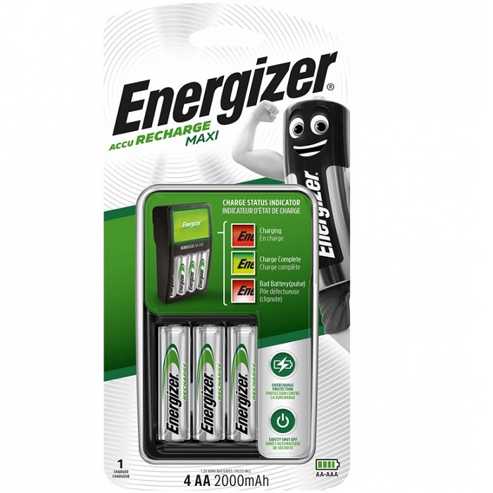 Зарядное устройство ENERGIZER Maxi Charger incl. 4xAA 2000mAh (1/4) E300321203