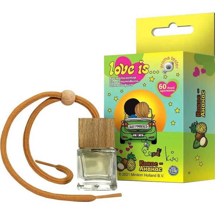Ароматизатор AROMA RICHE LOVE IS КОКОС-АНАНАС 6ml, бочонок