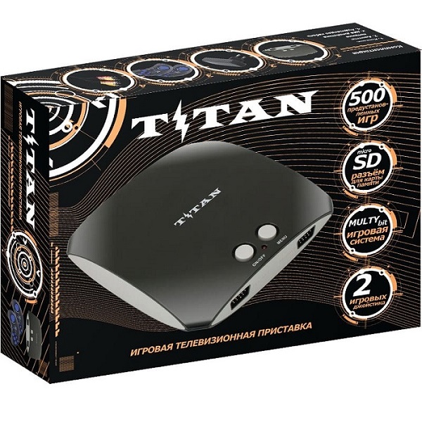 Приставка DVTECH Titan 500 игр черный