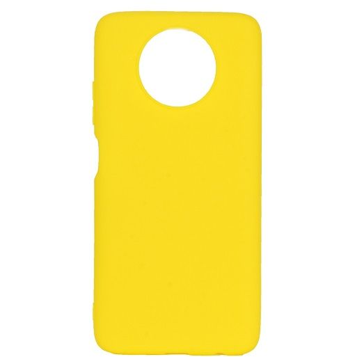 Силиконовый чехол XIVI для Xiaomi Redmi Note 9T, TPU Color, матовый, жёлтый