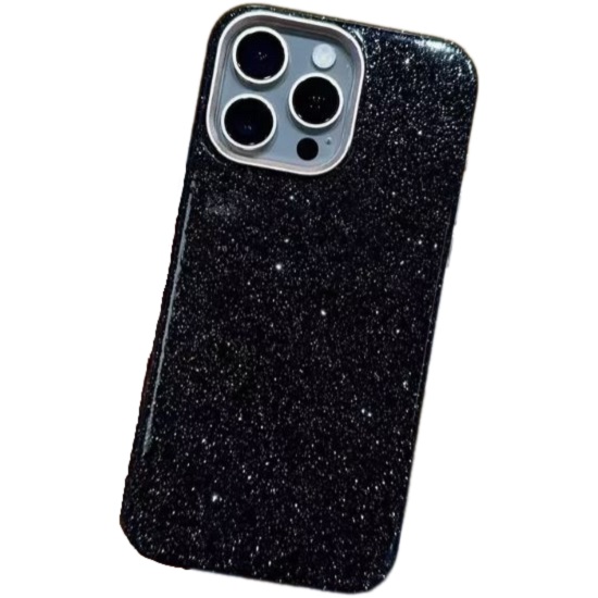 Силиконовый чехол KZDOO для iPhone 15 Sparkle black