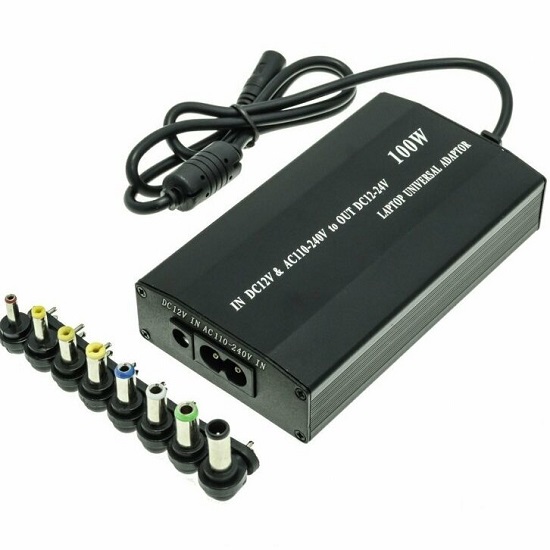 ЗУ для ноутбука 2в1 универсальное АЗУ+CЗУ 100W