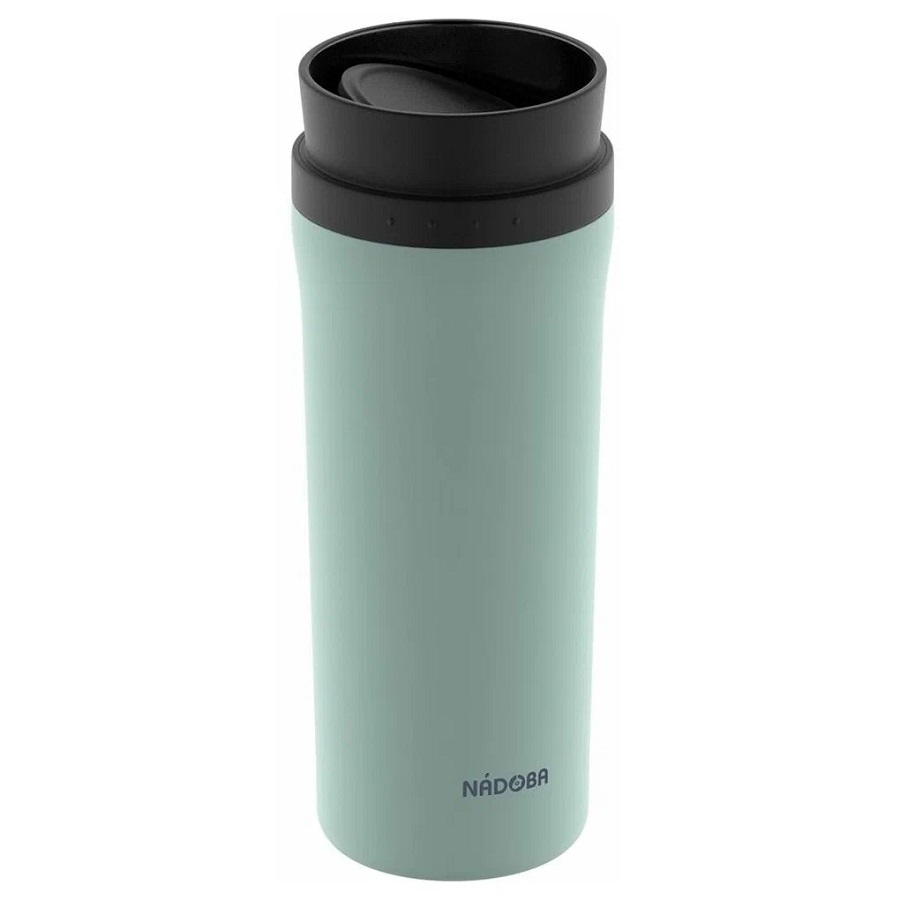 Термокружка, термос 0,5 л, дорожная, туристическая, мятная, NADOBA, серия JUTA
