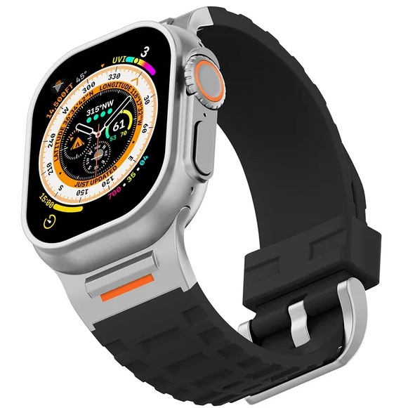 Спортивный ремешок NOMAD для Apple Watch 42/44/45/49mm, черный