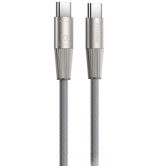 Кабель Type-C <--> Type-C  1.2м REMAX RC-C106, Silver-Gray