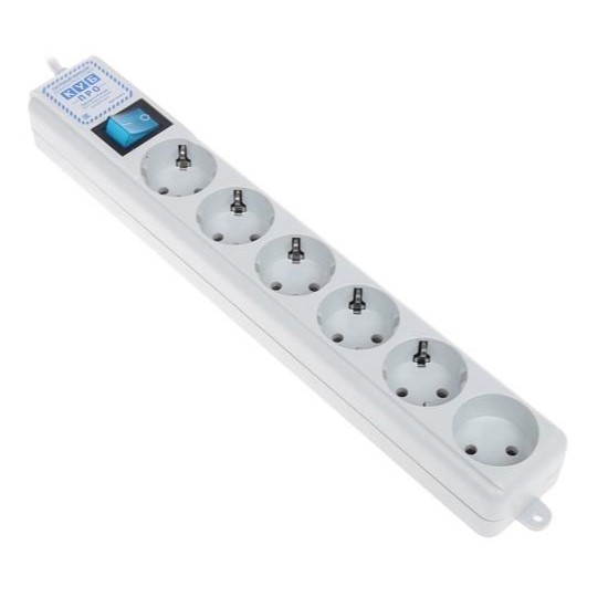 Сетевой фильтр 3.0м POWER CUBE PRO (SPL(5+1)-16B-P-3M) 6 розеток