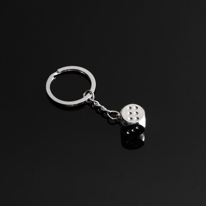 Брелок для ключей Cartage, "Кость на удачу", серебро   5364734