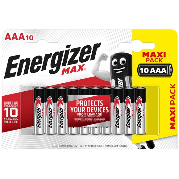 Элемент питания ENERGIZER LR03 Max BL-10  (120)