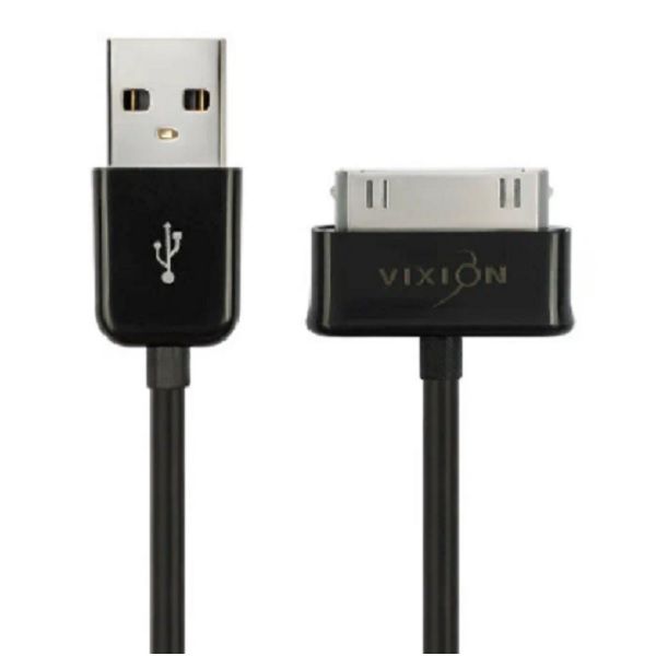 Кабель USB <--> Samsung Galaxy TAB 30-pin  1.0м VIXION J5 черный