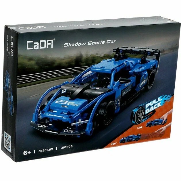 Конструктор CADA инерционный «Спорткар», 380 деталей 9653226