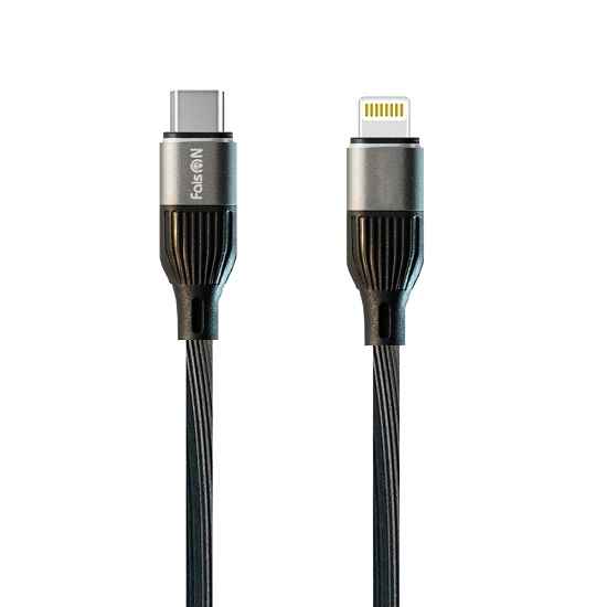 Кабель Ligtning <--> Type-C  1.0м FAISON K-160 Inspire, черный, 20Вт