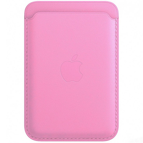 Кошелек для карт MagSafe Leather Wallet для Apple iPhone розовый