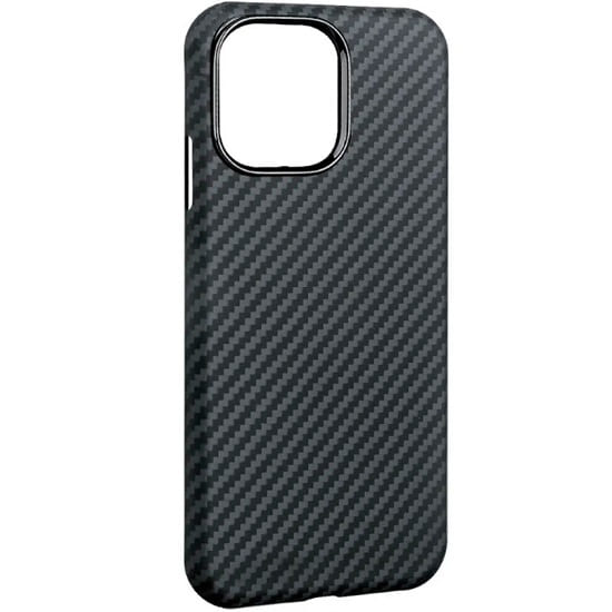 Задняя накладка K-DOO для iPhone 14 Pro Max, Kevlar, под карбон, чёрный