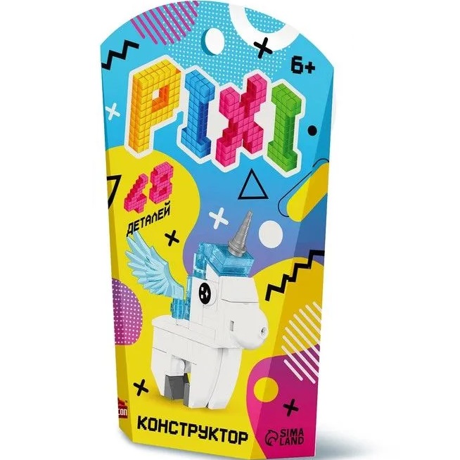 Конструктор «Pixi. Единорог», 48 деталей 9424355