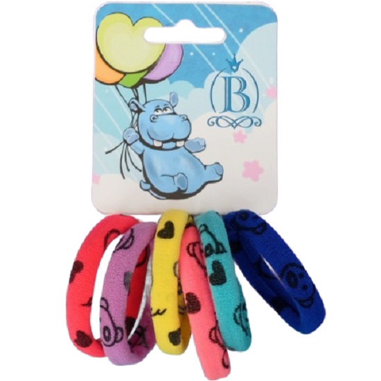 Резинка для волос "Радуга" (набор 6 шт) мишка, микс 9447718