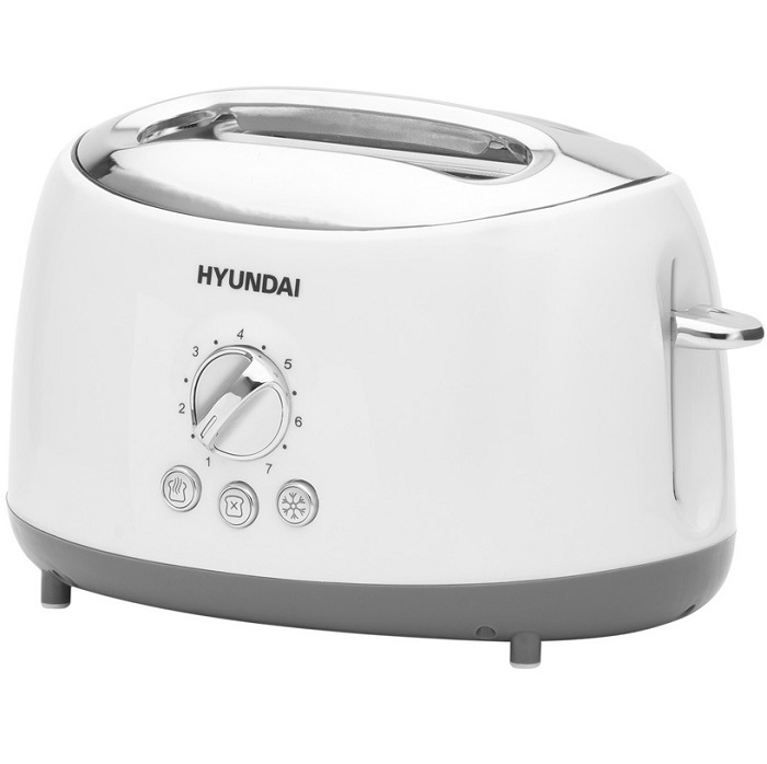 Тостер HYUNDAI HYT-8003 700Вт белый/серый
