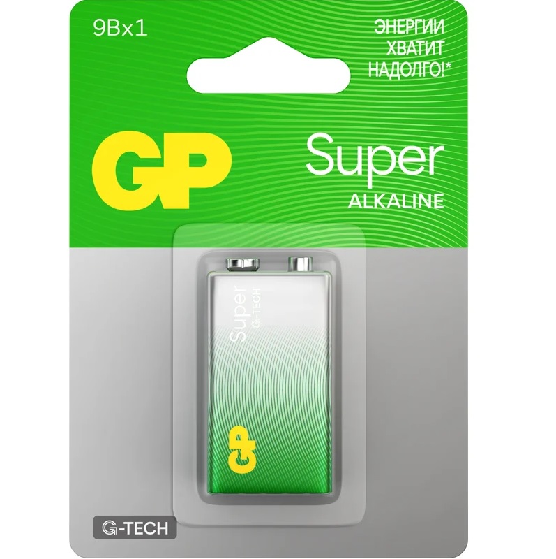 Элементы питания GP 6LR61 Super G-Tech (1604AA21RA-5CRS1)