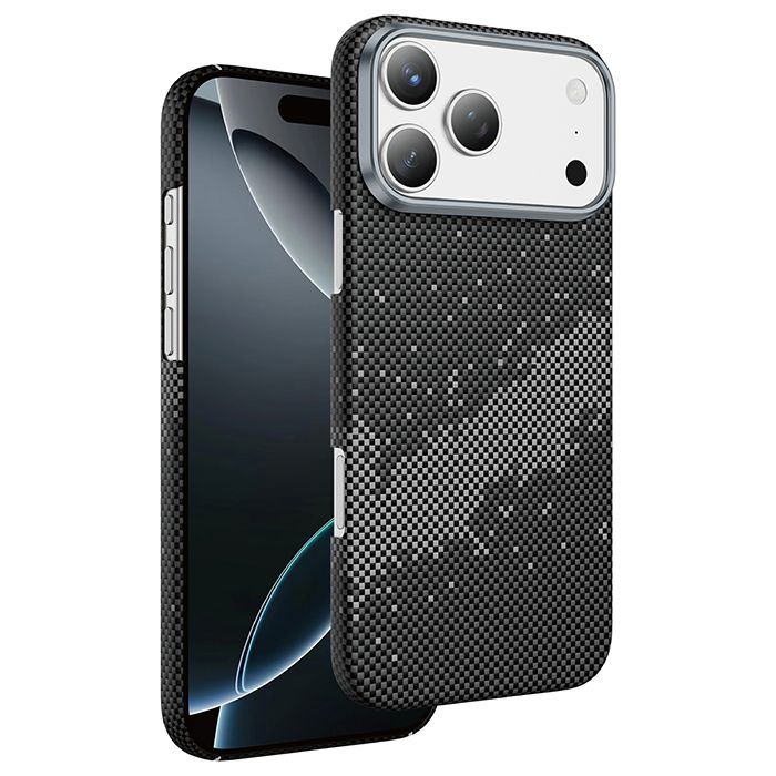 Задняя накладка KEEPHONE KEVILAR SEANOVA MAGSAFE CASE для iPhone 17 PRO MAX (STARRY BLACK)