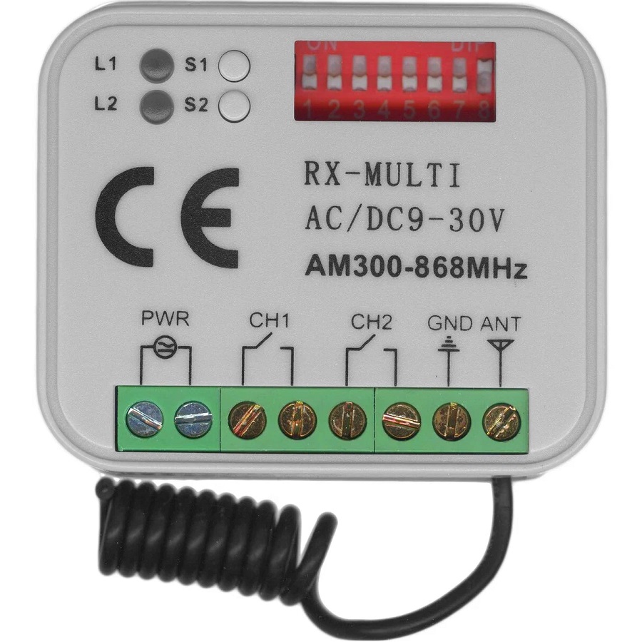 Пульт DUBLICATOR приемник RX-MULTI 300-868MHz работает на разных частотах в том числе на 433Mhz и 868Mhz