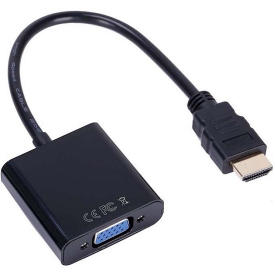 Кабель HDMI <--> VGA 0.25м Dream AD1 черный