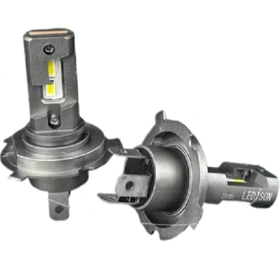 Лампа светодиодная Ledison Compact №3 12-24V H4 3570CSP, 4000Lm, 5000K к-т 2шт
