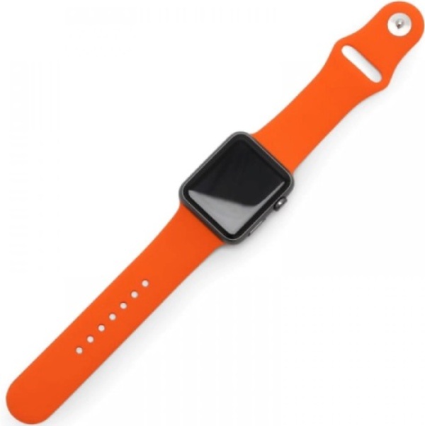 Силиконовый ремешок SPORT BAND для Apple Watch 42/44/45/49m 10_оранжевый
