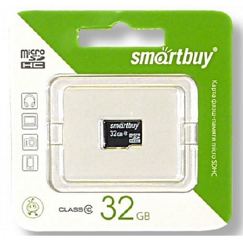 Micro SD 32Gb SMARTBUY Class 10 без адаптера SD