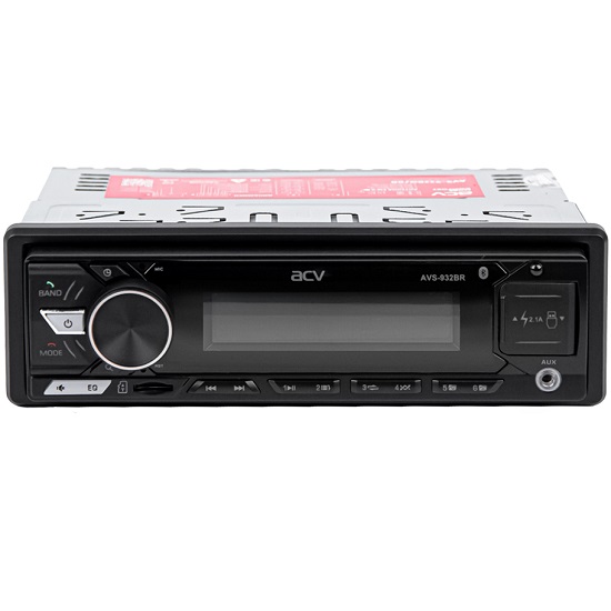 Автомагнитола ACV AVS-932BR красная