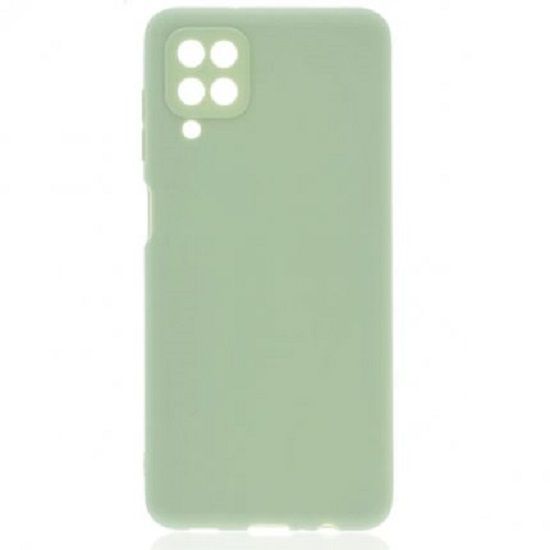 Задняя накладка ZIBELINO Soft Matte для Samsung Galaxy A12 (оливковый) защита камеры