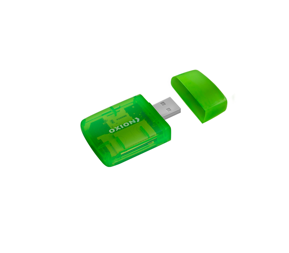 Картридер (3333) для Micro SD (зеленый)