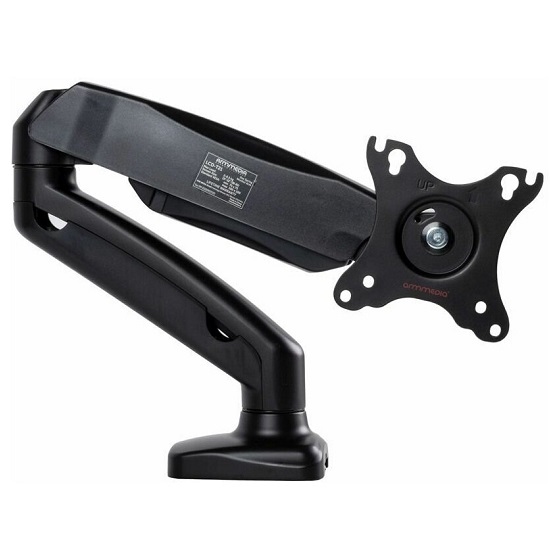 Кронштейн ARM Media LCD-T21 черный, для мониторов, 15"-32" макс.7кг настольный поворот и наклон верт.перемещ.