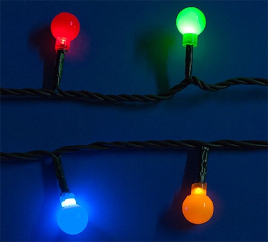 Гирлянда "Нить - с насадками" 2.8 м, свечение мульти, COLORBALLS ULD-S0280-020/DGA