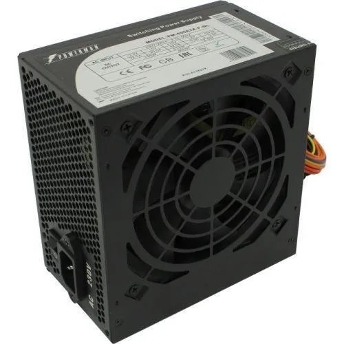 Блок питания 600W POWERMAN PM-600ATX-F Black ATX2.2, no PFC, 12cm Fan, OEM