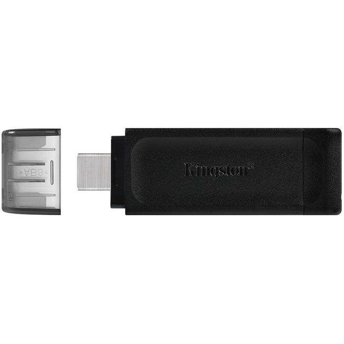 USB 64Gb Kingston DataTraveler 70  черный OTG (Type C)