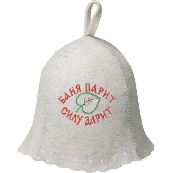 Шапка HOT POT Баня парит, силу дарит!, войлок 70% 41169