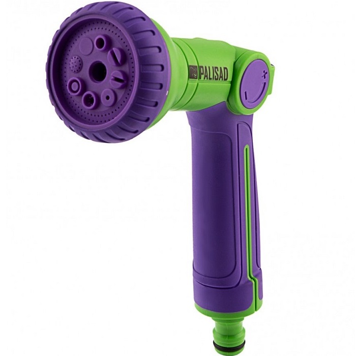 Пистолет-распылитель, 8 режимов, двухкомпонентная рукоятка// Palisad 65160
