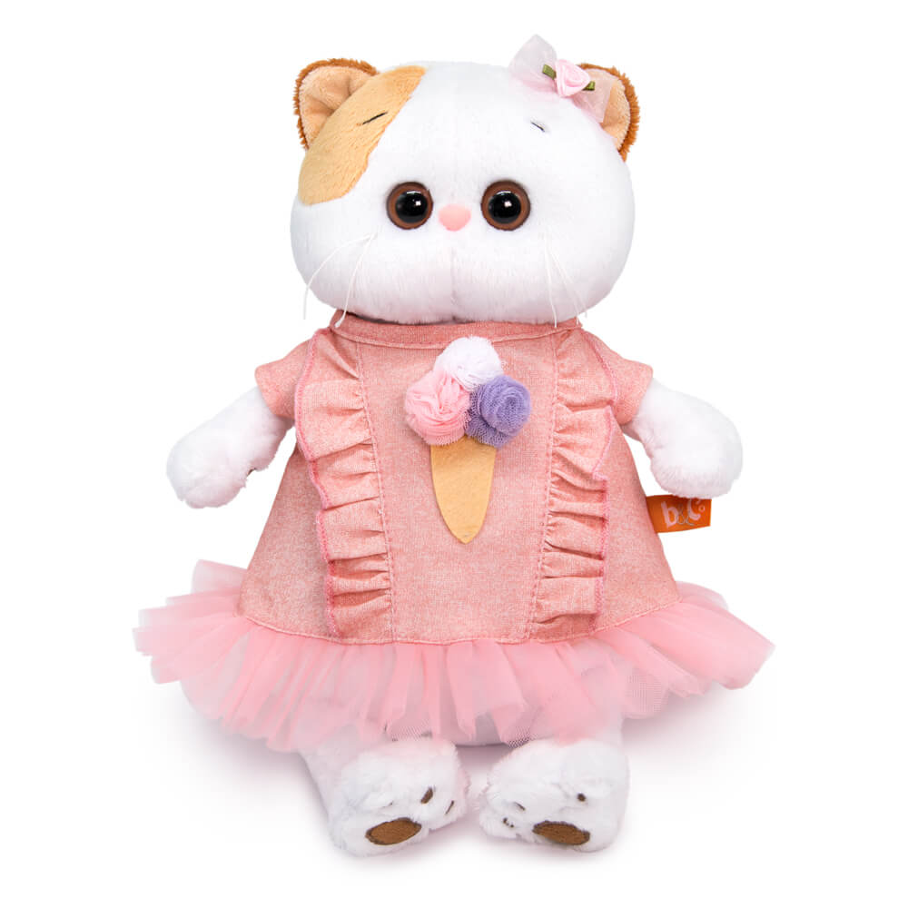 Мягкая игрушка Кошечка Ли-Ли в платье с мороженым, 27см (LK27-087)