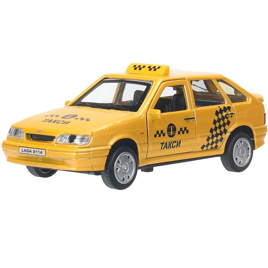 Модель Технопарк LADA -2114 "SAMARA" ТАКСИ в коробке