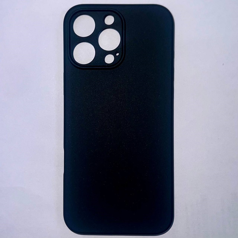 Силиконовый чехол ISA для iPhone16 Pro Max TPU матовый черный