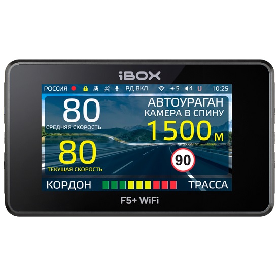 Видеорегистратор+Радар-детектор iBOX F5+ WiFi