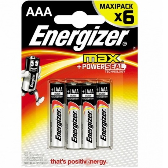 Элемент питания ENERGIZER LR03 Max BL-6