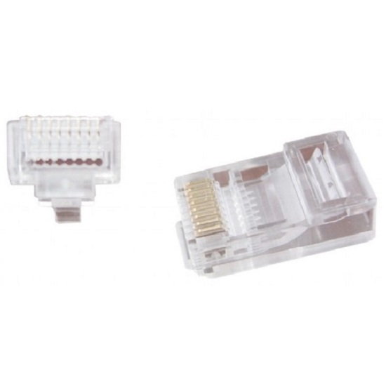 Коннектор RJ-45 (8P8C) CABLEXPERT LC-PTU-01/100 универсальная, кат.5e. 6 микрон, сквозная (100 шт.)