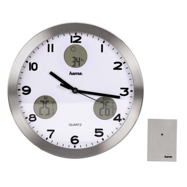 Часы настенные HAMA AG-300 H-113982 серебристый