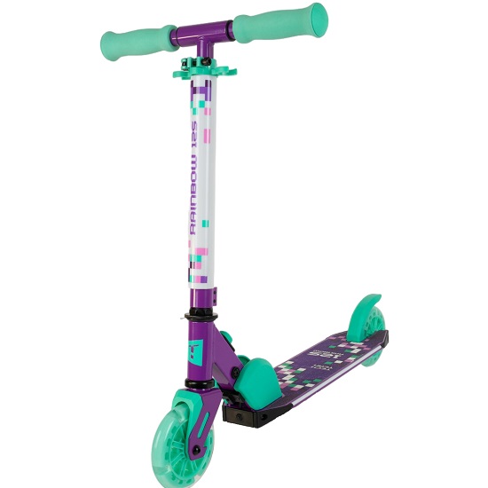 Самокат TECH TEAM Rainbow 125 purple/celadon