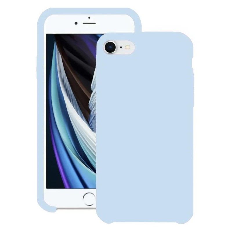 Задняя накладка ZIBELINO Soft Matte для iPhone SE 2020 голубой