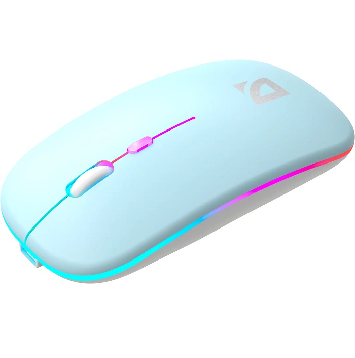 Мышь DEFENDER Coda MB-261 голубой,2.4ГГц+BT,радуж