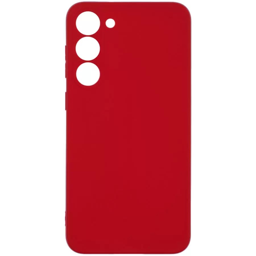 Задняя накладка ZIBELINO Soft Matte для Samsung Galaxy S23 Plus (красный) с микрофиброй