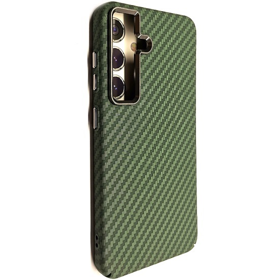 Задняя накладка LUXO Magsafe для SAMSUNG Galaxy S23, под карбон, зелёный