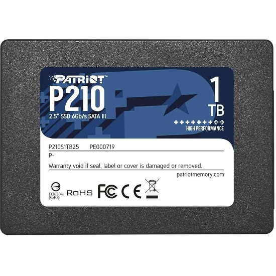 Накопитель SSD 2.5" 1Tb PATRIOT P210S1TB25 P210